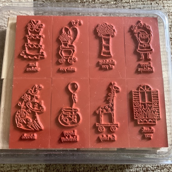 Stampin’up 2003 set of 8 ‘Little Hello’s’ set of unused stamps - Picture 2 of 2